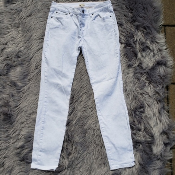 J. Crew Skinny Stretch Jeans White sz 27/28 - Picture 2 of 5